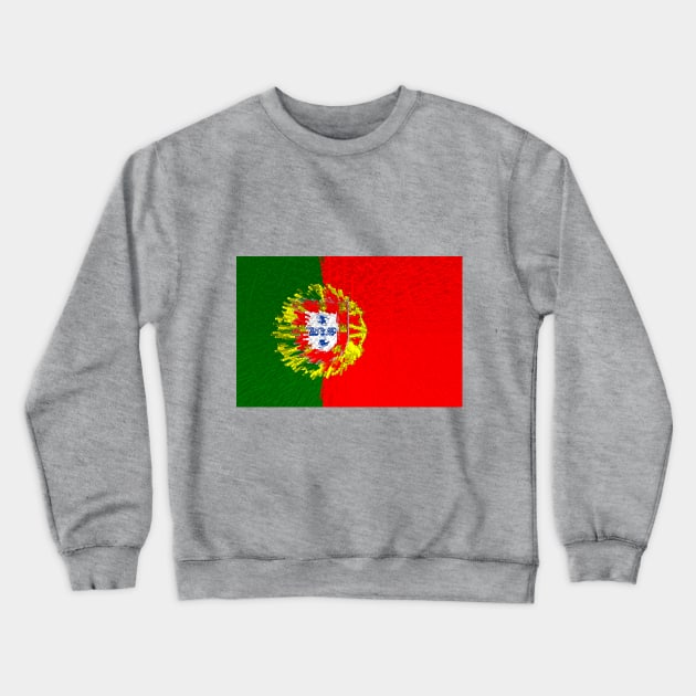 Extruded flag of Portugal Crewneck Sweatshirt by DrPen